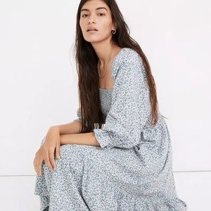 Madewell puff sleeve dress